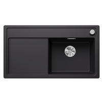 SPÜLE Zenar  - Schwarz, Design, Stein (90,3/20,2/49,8cm) - Blanco