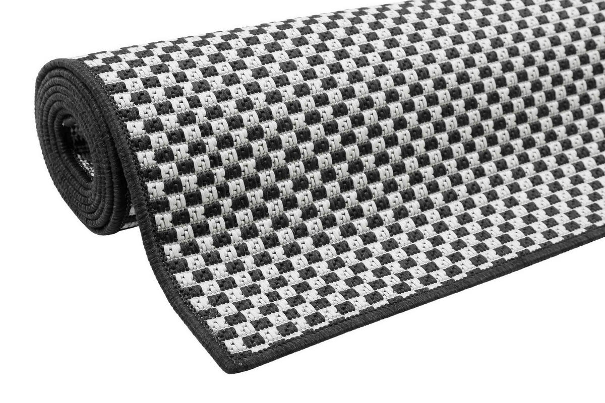 OUTDOORTEPPICH 133/200 cm Raccoon Schwarz  - Schwarz, Design, Textil (133/200cm) - Esprit