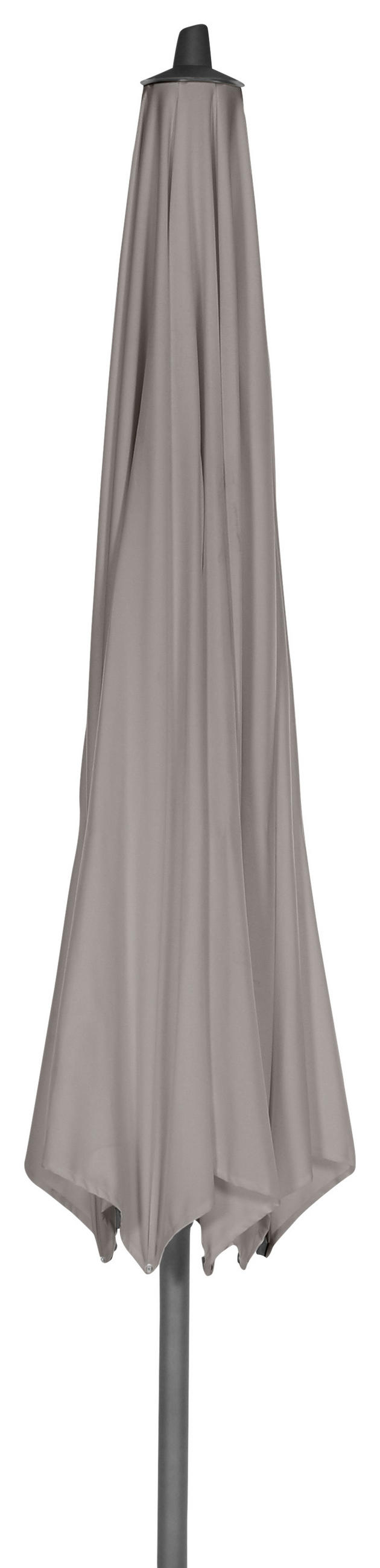 SONNENSCHIRM  350/350 cm  - Taupe/Anthrazit, KONVENTIONELL, Textil/Metall (350/350cm) - Siena Garden