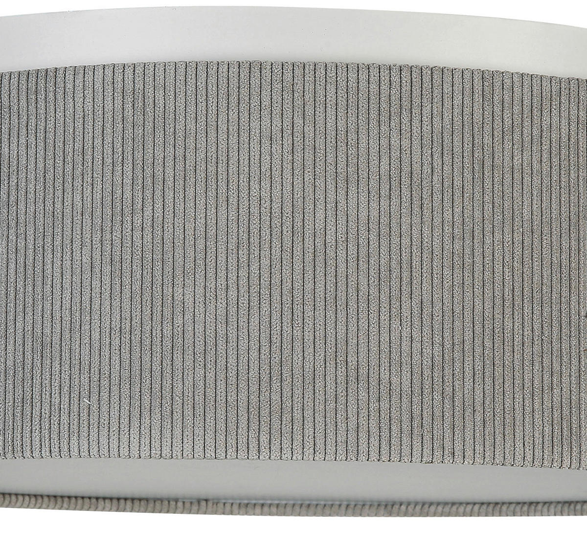 DECKENLEUCHTE 40/15 cm  - Hellgrau, Trend, Kunststoff/Textil (40/15cm) - Novel