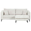 ECKSOFA in Cord Naturfarben  - Schwarz/Naturfarben, Konventionell, Holz/Textil (212/155cm) - Carryhome