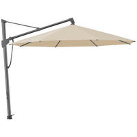 AMPELSCHIRM 400x400 cm Creme  - Anthrazit/Creme, KONVENTIONELL, Textil/Metall (400/400cm) - Glatz