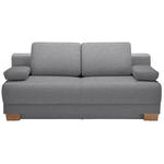 SCHLAFSOFA Felicia in Grau  - Eichefarben/Grau, Design, Holz/Textil (200/93/102cm) - Novel