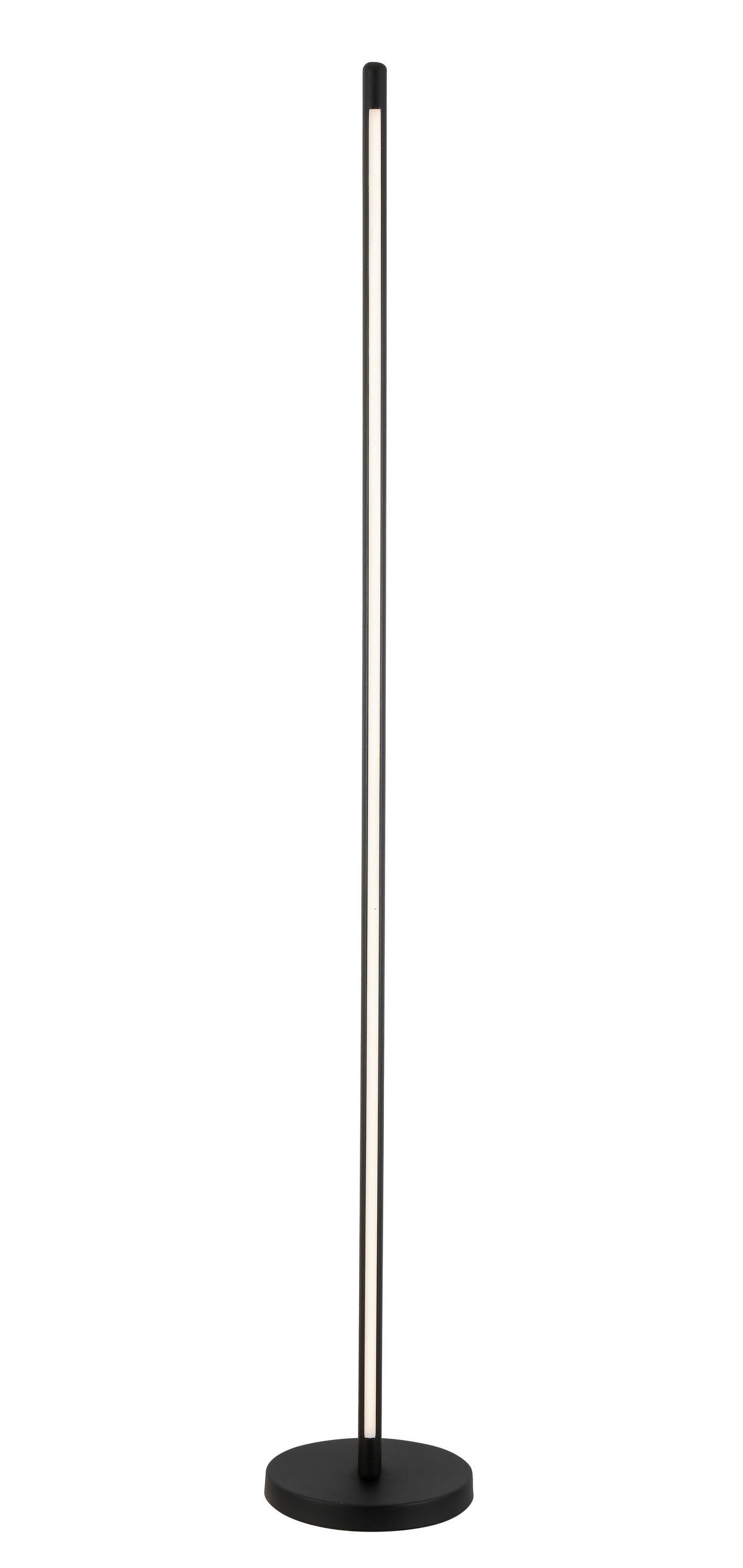 STOJACÍ LED SVÍTIDLO, 25/151 cm  - černá, Trend, kov/dřevo (25/151cm) - Novel
