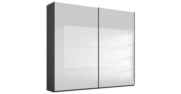 SCHWEBETÜRENSCHRANK  in Graphitfarben  - Graphitfarben, Design, Glas/Holzwerkstoff (226/223/68cm) - Xora