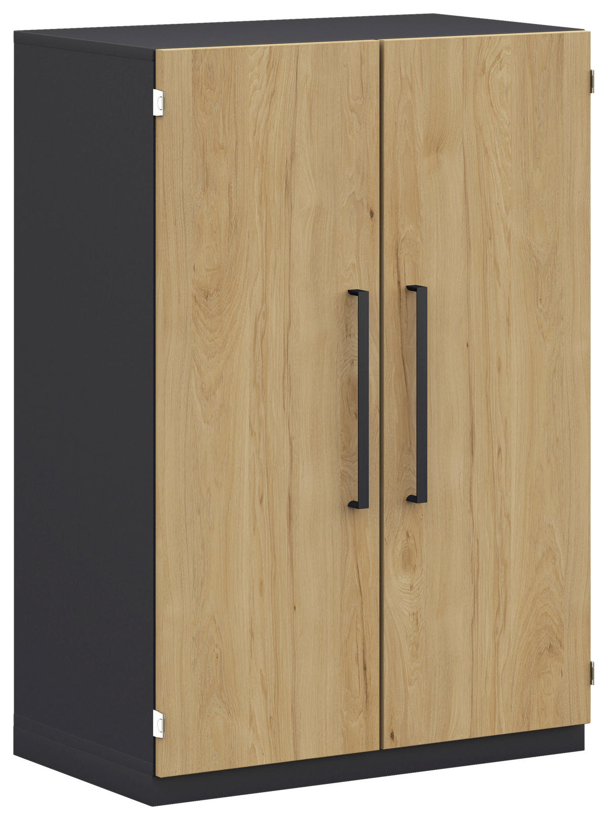 KOMMODE  in 80/112,5/41,9 cm  - Anthrazit/Weiß, Design, Holzwerkstoff/Metall (80/112,5/41,9cm) - Moderano