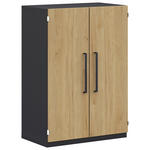 KOMMODE  in 80/112,5/41,9 cm  - Anthrazit/Weiß, Design, Holzwerkstoff/Metall (80/112,5/41,9cm) - Moderano