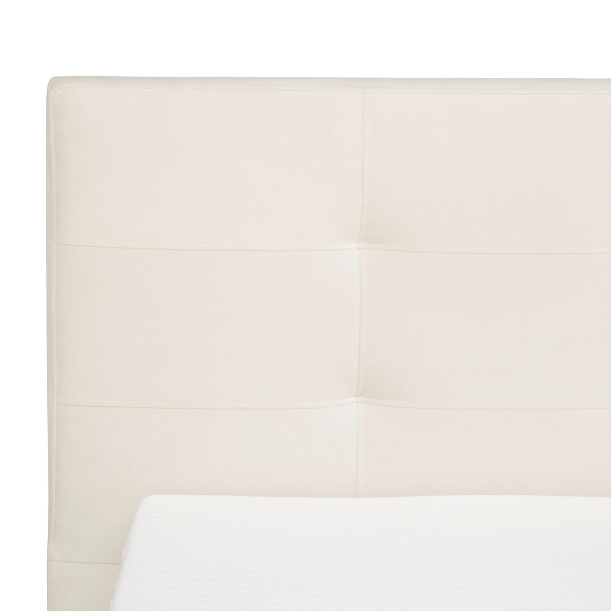 BOXSPRINGOVÁ POSTEĽ, 90/200 cm krémová - čierna/krémová, Modern, kartón/drevo (90/200cm) - MID.YOU