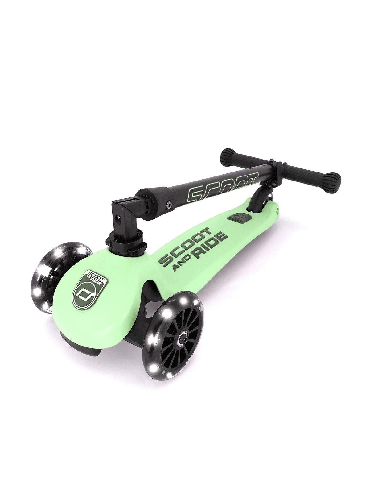 KINDERSCOOTER Highwaykick 3  - Schwarz/Grün, Trend, Kunststoff/Metall (24/72/55cm) - Scoot and Ride