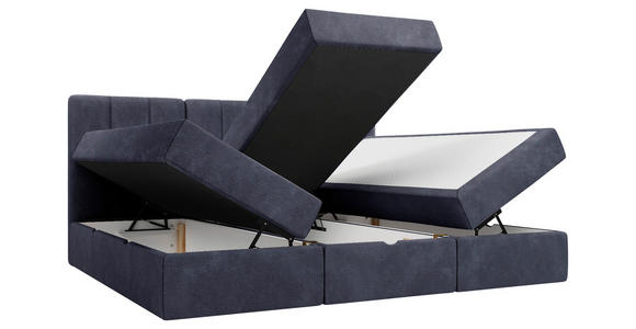 FAMILIENBETT - Schwarz/Dunkelblau, Design, Holzwerkstoff/Kunststoff (240/200cm) - Esposa