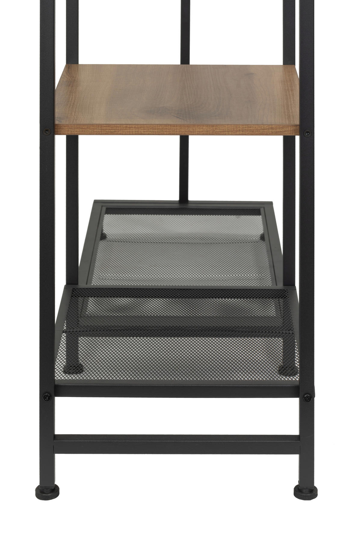 GARDEROBENSTÄNDER in Naturfarben, Schwarz 100/165/36 cm   - Schwarz/Naturfarben, MODERN, Holzwerkstoff/Metall (100/165/36cm) - PBJ