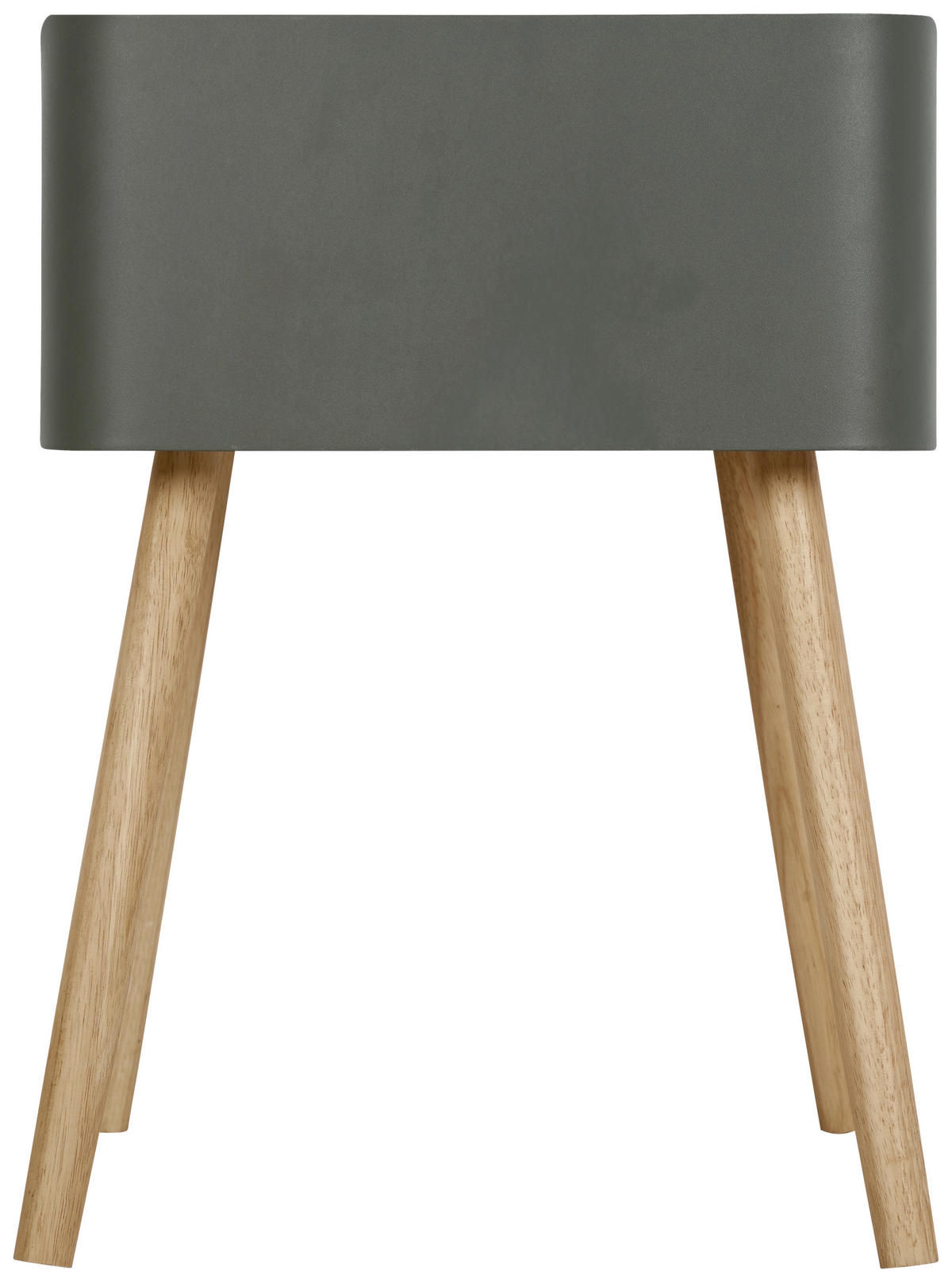 NACHTSCHRANK 40/54,5/39 cm, Grau, Naturfarben, massiv  - Naturfarben/Grau, Trend, Holz/Holzwerkstoff (40/54,5/39cm) - Xora