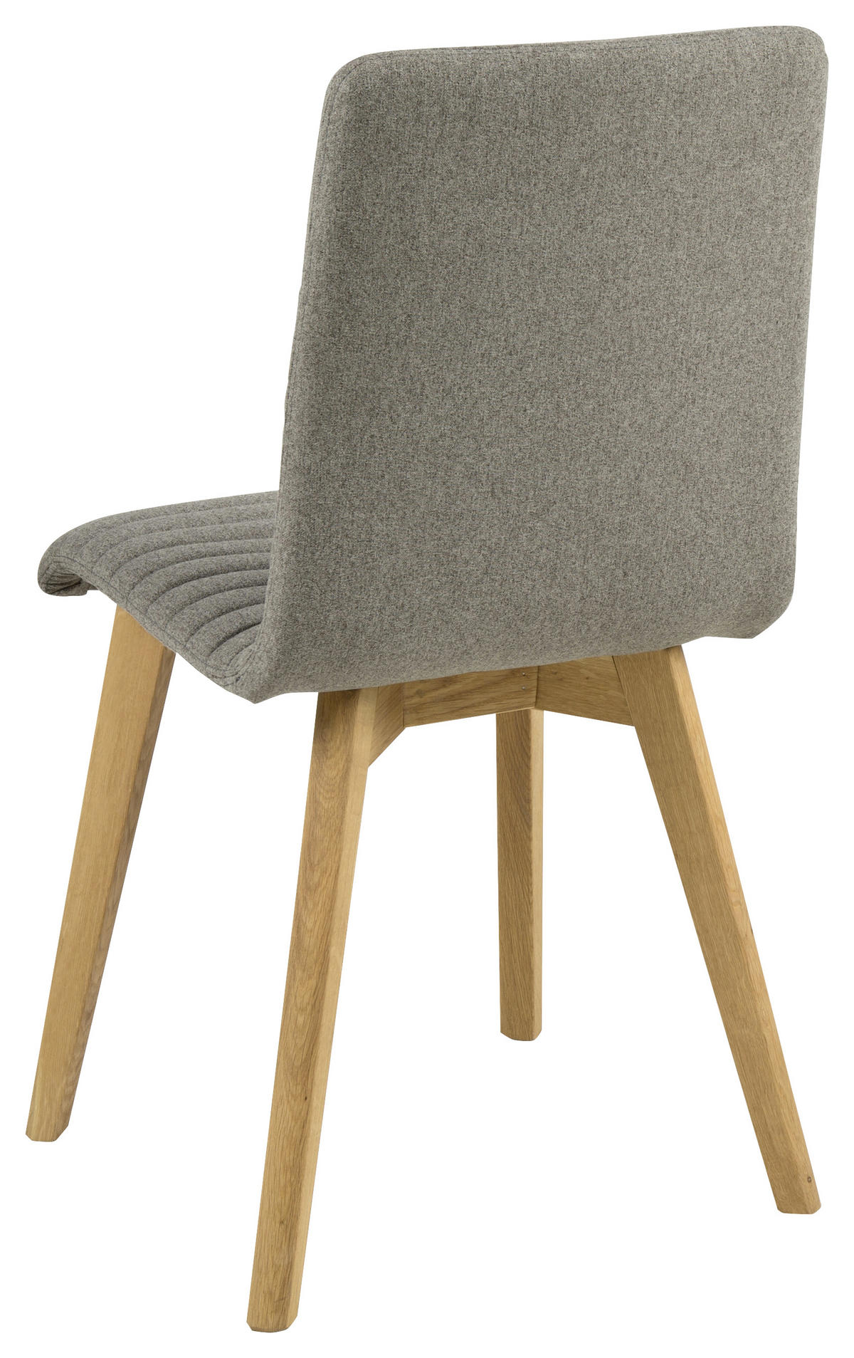 STUHL  in Webstoff Holz, Textil  - Eichefarben/Hellgrau, Design, Holz/Textil (42/90/43cm) - Carryhome