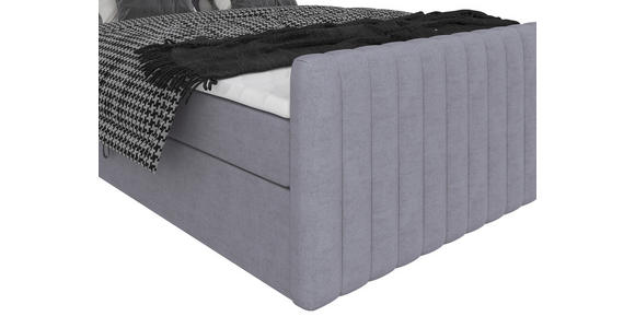 BOXBETT 160/200 cm  in Grau  - Schwarz/Grau, Basics, Kunststoff/Textil (160/200cm) - Carryhome