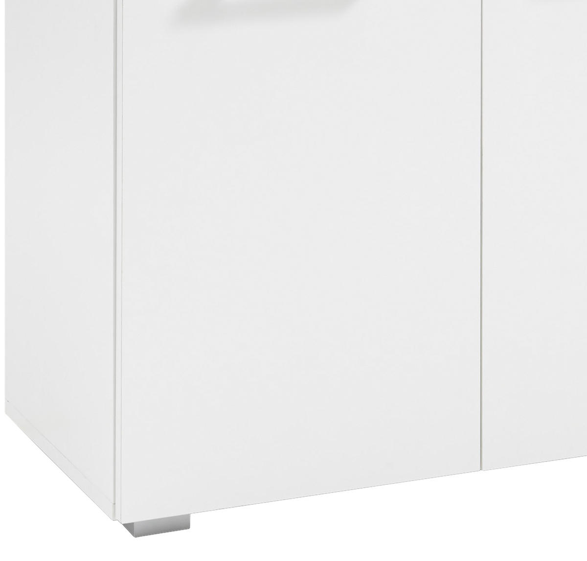OMARA ZA ČEVLJE bela, barve hrasta - srebrne barve/barve hrasta, Moderno, umetna masa/leseni material (78/85/38cm) - Xora