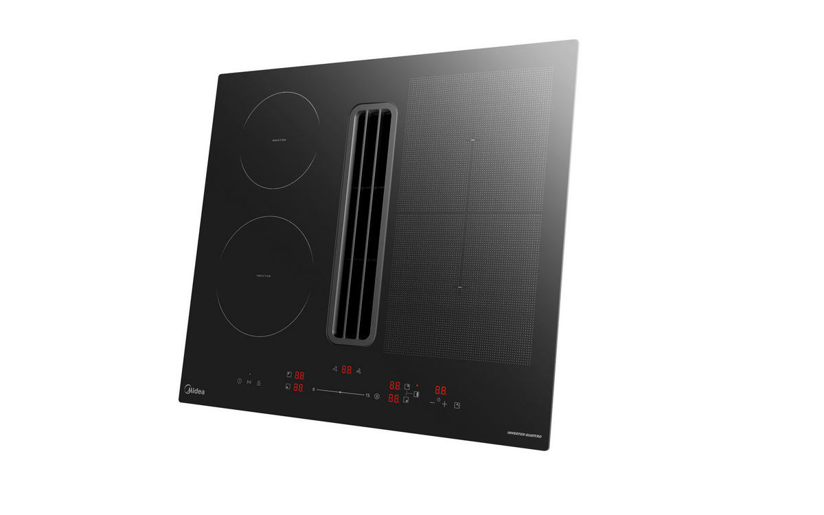 KOCHFELD-DUNSTABZUG-KOMBI MIH742FY18K1  - Schwarz, Basics, Glas/Kunststoff (80/23.7/52cm) - Midea