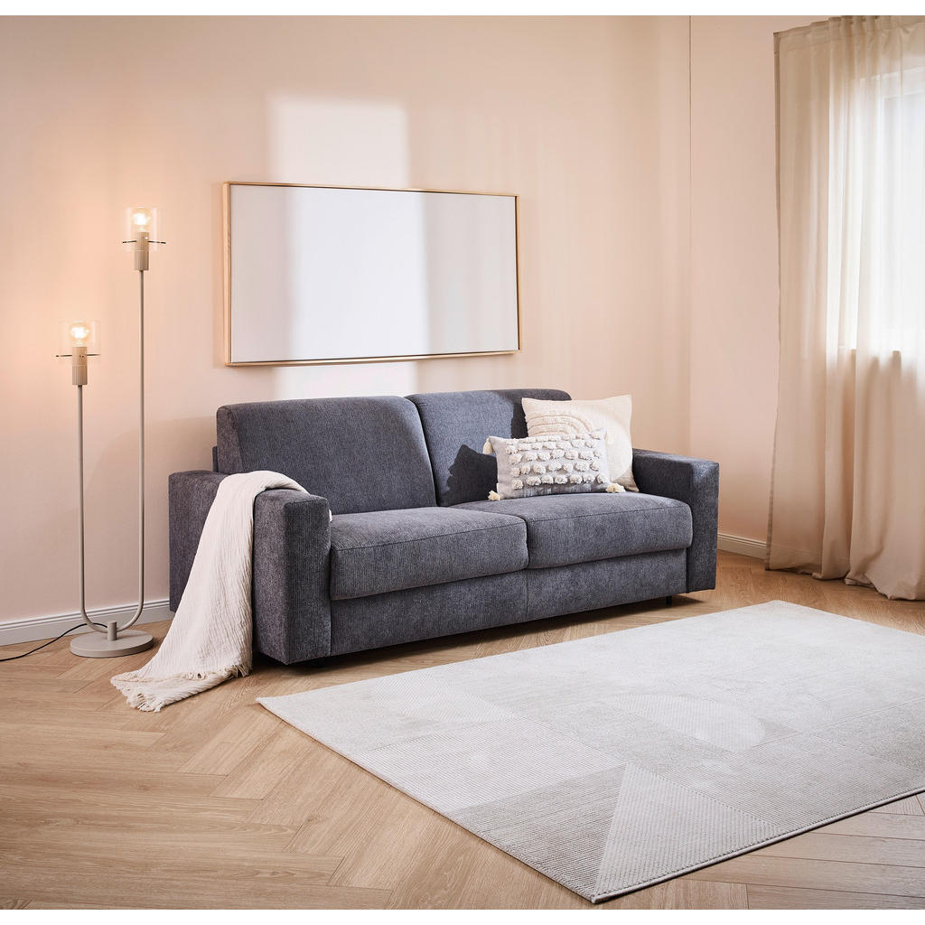 Thumbnail - Carryhome Schlafsofa, Schwarz, Textil, 3-Sitzer, Füllung: Schaumstoff, 198x84x96 cm, Stoffauswahl, Liegefunktion, Schlaf...