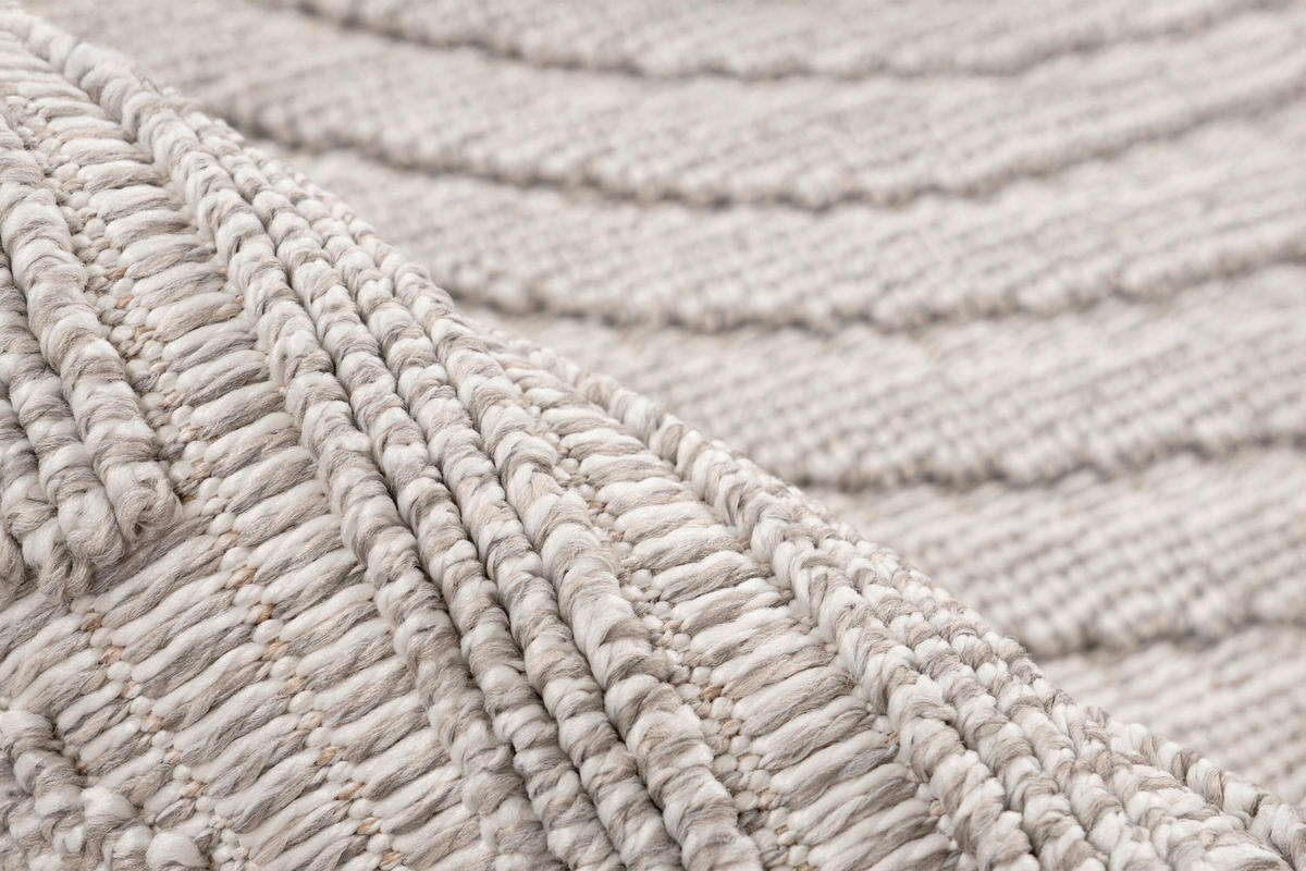 FLACHWEBETEPPICH 200/290 cm Silberfarben  - Silberfarben, Basics, Textil (200/290cm) - Kayoom