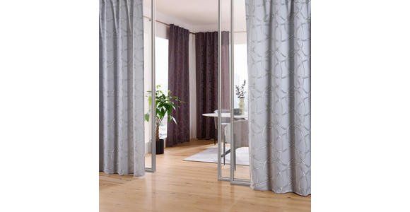 FERTIGVORHANG MIRAGE blickdicht 140/260 cm   - Grau, Design, Textil (140/260cm) - Dieter Knoll