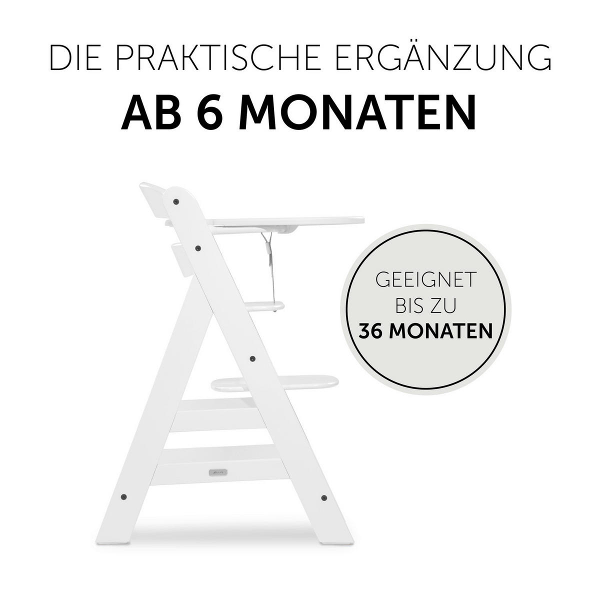 ESS- UND SPIELBRETT ALPHA CLICK TRAY  - Weiss, Basics, Kunststoff (46/44/3,5cm) - Hauck