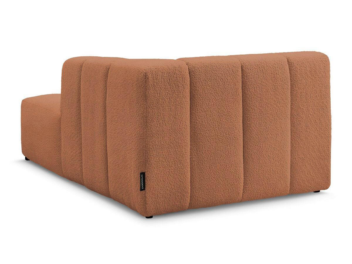 SOFAELEMENT ANNECY Bouclé Orange  - Schwarz/Orange, MODERN, Kunststoff/Textil (120/72/170cm)