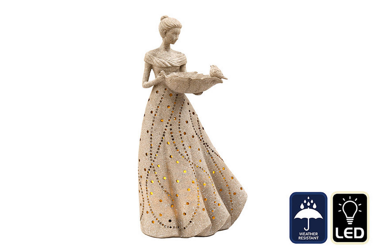 DEKORAČNÉ LED SVIETIDLO - alabastrová, Basics, plast (30.2/57.1/20.3cm)