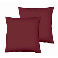 KISSENHÜLLEN-SET 40/40 cm  - Pflaume, Basics, Textil (40/40cm) - Fleuresse