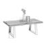 COUCHTISCH in Holz, Metall 110/60/40 cm - Edelstahlfarben/Sheeshamfarben, Design, Holz/Metall (110/60/40cm) - Novel COUCHTISCH in Holz, Metall 110/60/40 cm - Edelstahlfarben/Sheeshamfarben, Design, Holz/Metall (110/60/40cm) - Novel