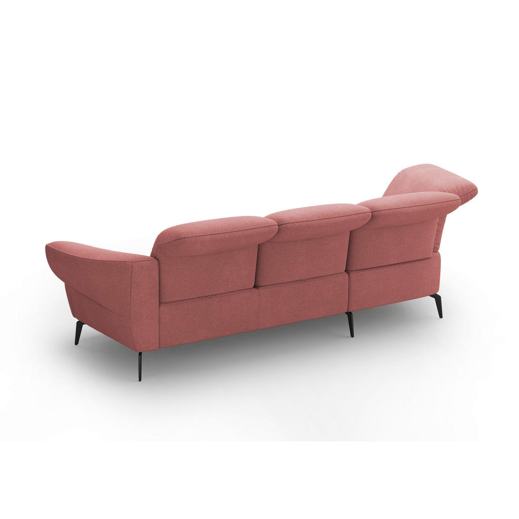 Thumbnail - Sit & More Ecksofa Dance E, Altrosa, Textil, 5-Sitzer, Ottomane links, L-Form, 313x208 cm, Goldenes M, Oeko-Tex® Standar...