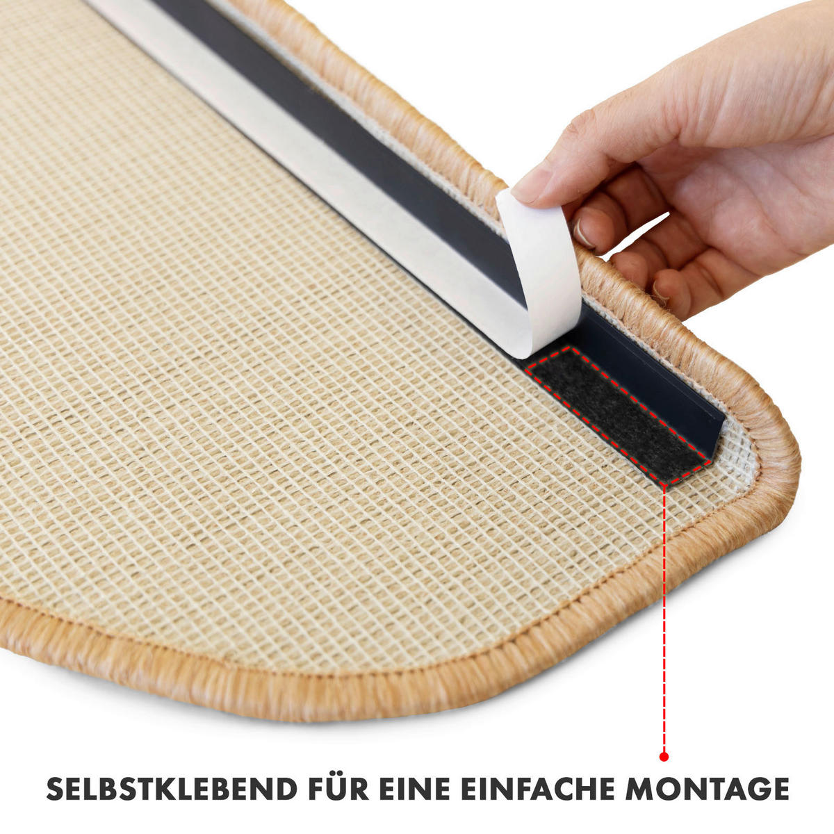 STUFENMATTE in Aprikose  - Aprikose, Basics, Textil (65/23.5cm) - Esposa