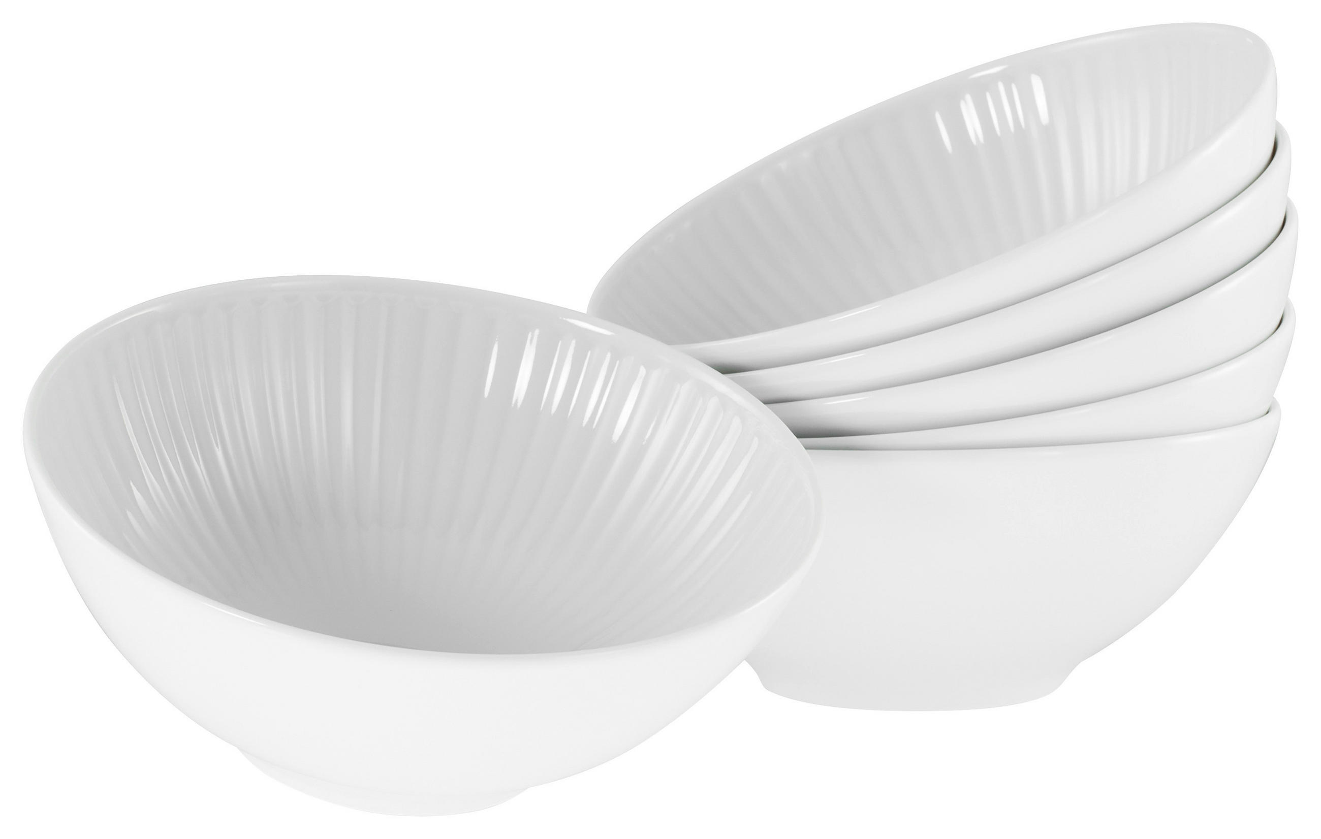 SKÅLSET 6 delar Valencia   - vit, Design, keramik - Creatable