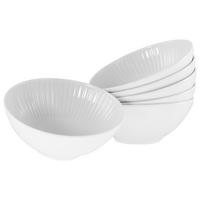 SCHÜSSELSET Valencia 6-teilig 17 cm  - Weiß, Design, Keramik (17cm) - Creatable