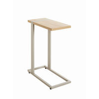 BEISTELLTISCH 49/24/64 cm Grau, Eichefarben rechteckig  - Eichefarben/Grau, Design, Holzwerkstoff/Metall (49/24/64cm)