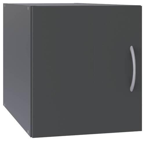 AUFSATZSCHRANK 45/40/54 cm in - Alufarben/Graphitfarben, KONVENTIONELL, Holzwerkstoff/Kunststoff (45/40/54cm) - Xora