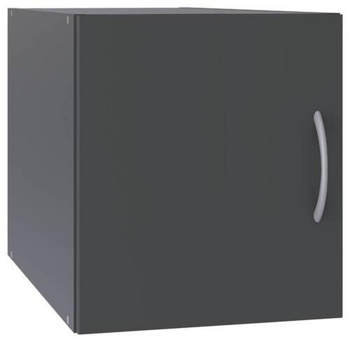AUFSATZSCHRANK 45/40/54 cm  in  - Alufarben/Graphitfarben, KONVENTIONELL, Holzwerkstoff/Kunststoff (45/40/54cm) - Xora