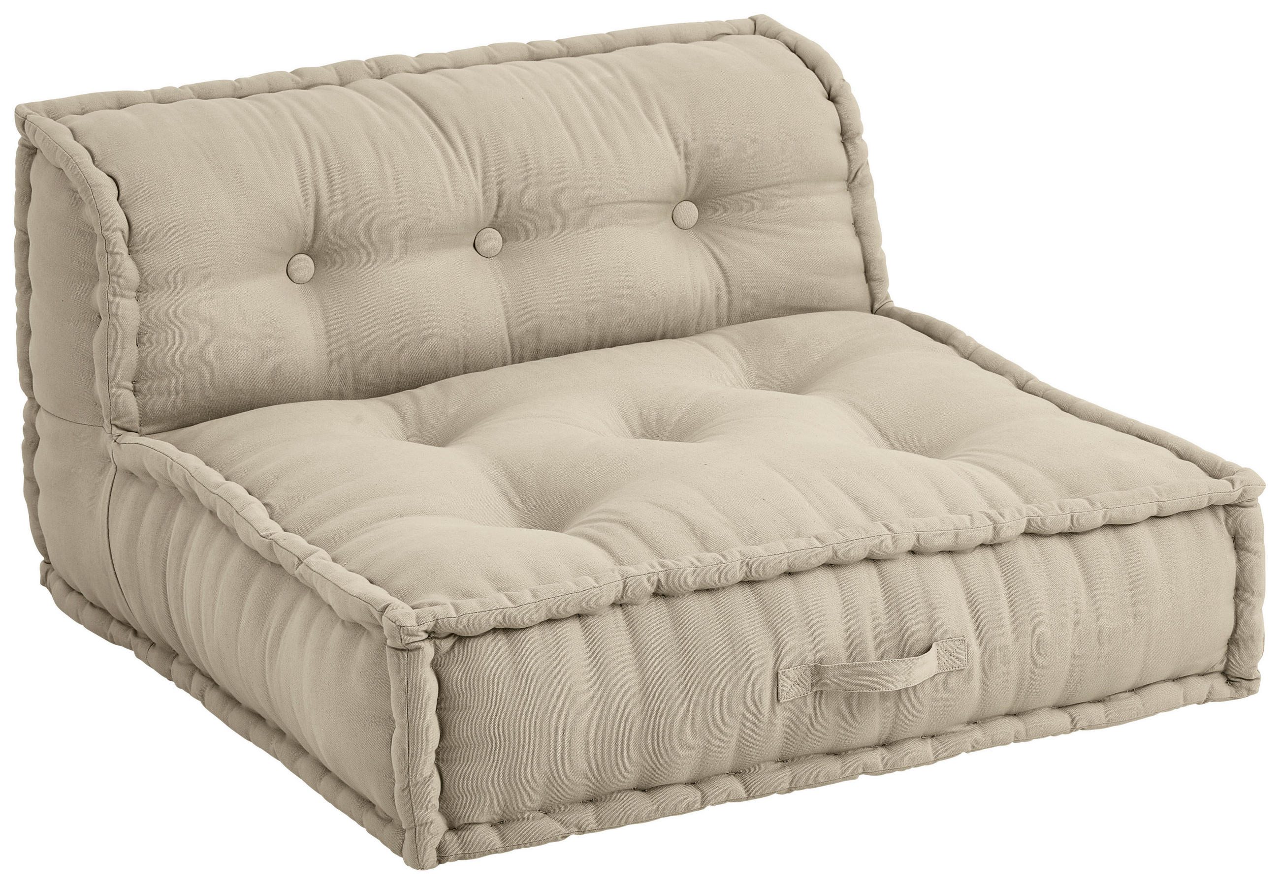 SOFAELEMENT Webstoff Sandfarben  - Sandfarben, Trend, Textil (80/43/80cm) - P & B