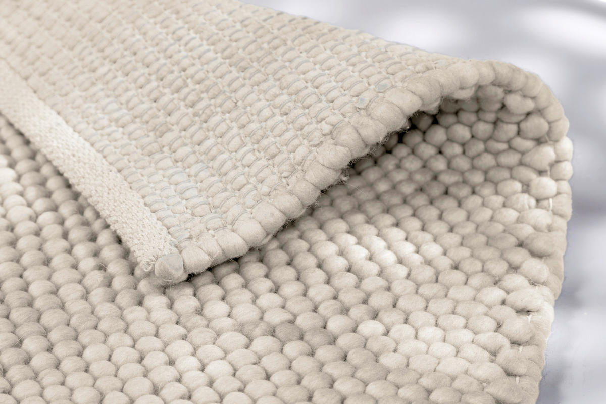 HANDWEBTEPPICH 140/200 cm Poppy Weiß  - Weiß, Basics, Textil (140/200cm) - Schöner Wohnen