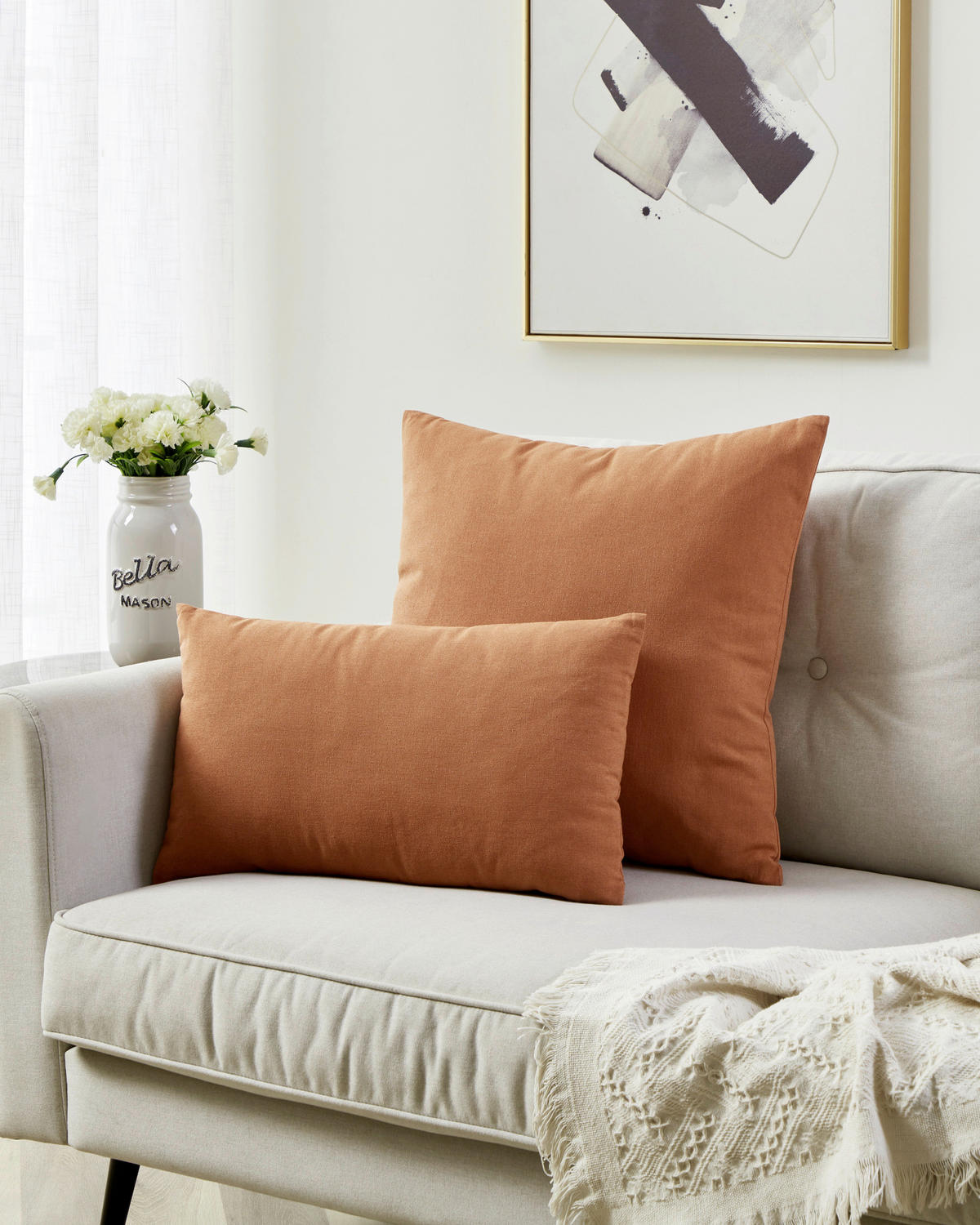 ZIERKISSEN  30/45 cm   - Terracotta, Basics, Textil (30/45cm) - Eglo