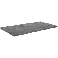 TISCHPLATTE Eiche massiv Graubraun  - Graubraun, MODERN, Holz (160/90/5,5cm) - Boxxx