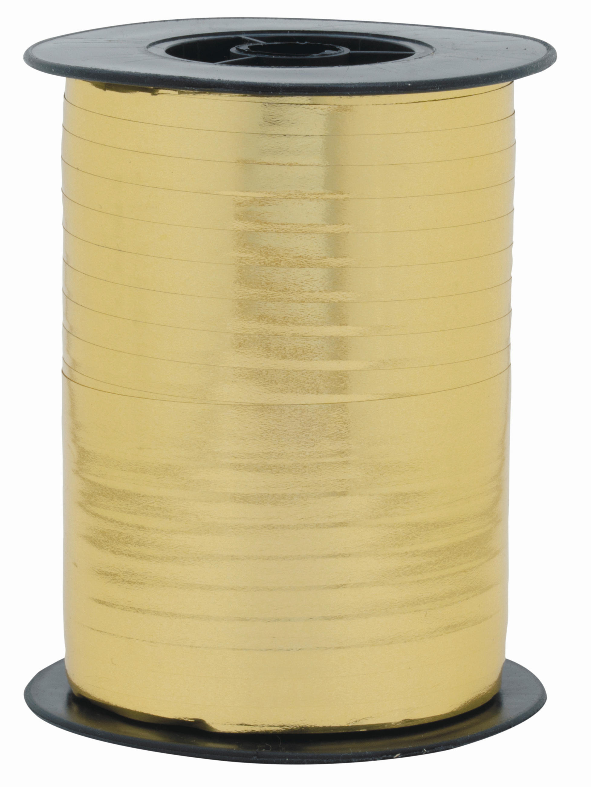 GESCHENKBAND  - Goldfarben, Basics, Kunststoff/Textil