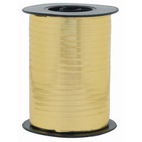 GESCHENKBAND  - Goldfarben, Basics, Kunststoff/Textil
