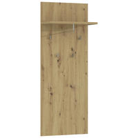 PANEL ZA ODLAGANJE KAPUTA  hrast artisan   pločasti materijal  - hrast artisan, Dizajnerski, pločasti materijal (59,9/155,2/27,3cm) - Hom`in