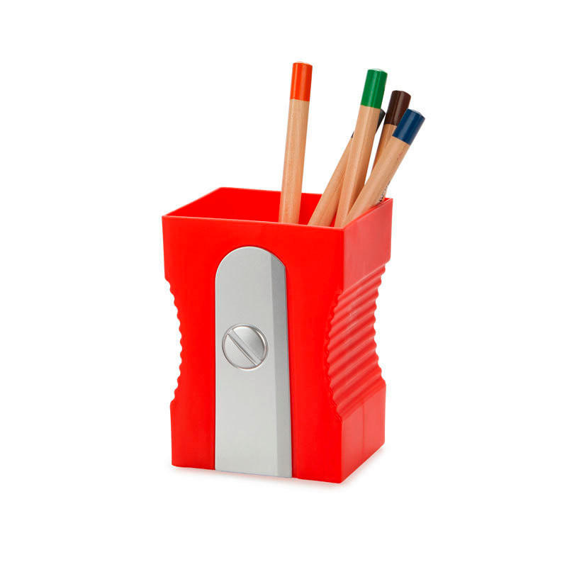 STIFTEHALTER 8,5/7,4/11,5 cm  in Rot  - Rot, Basics, Kunststoff (8,5/7,4/11,5cm)