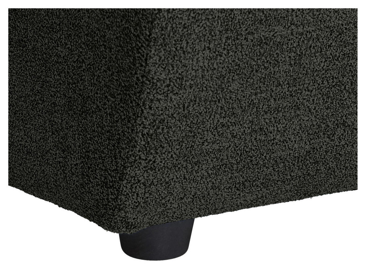 ECKSOFA in Webstoff Schwarz  - Schwarz, Konventionell, Kunststoff/Textil (235/158cm) - P & B