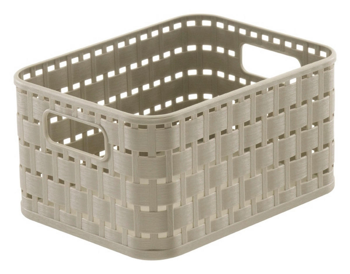 KORB  - Cappuccino, Basics, Kunststoff (18,3/13,7/9,8cm) - Rotho