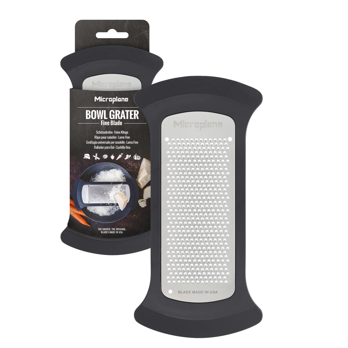 RENDE - crna, Osnovno, metal/plastika (21.2/10.3/2cm) - MICROPLANE