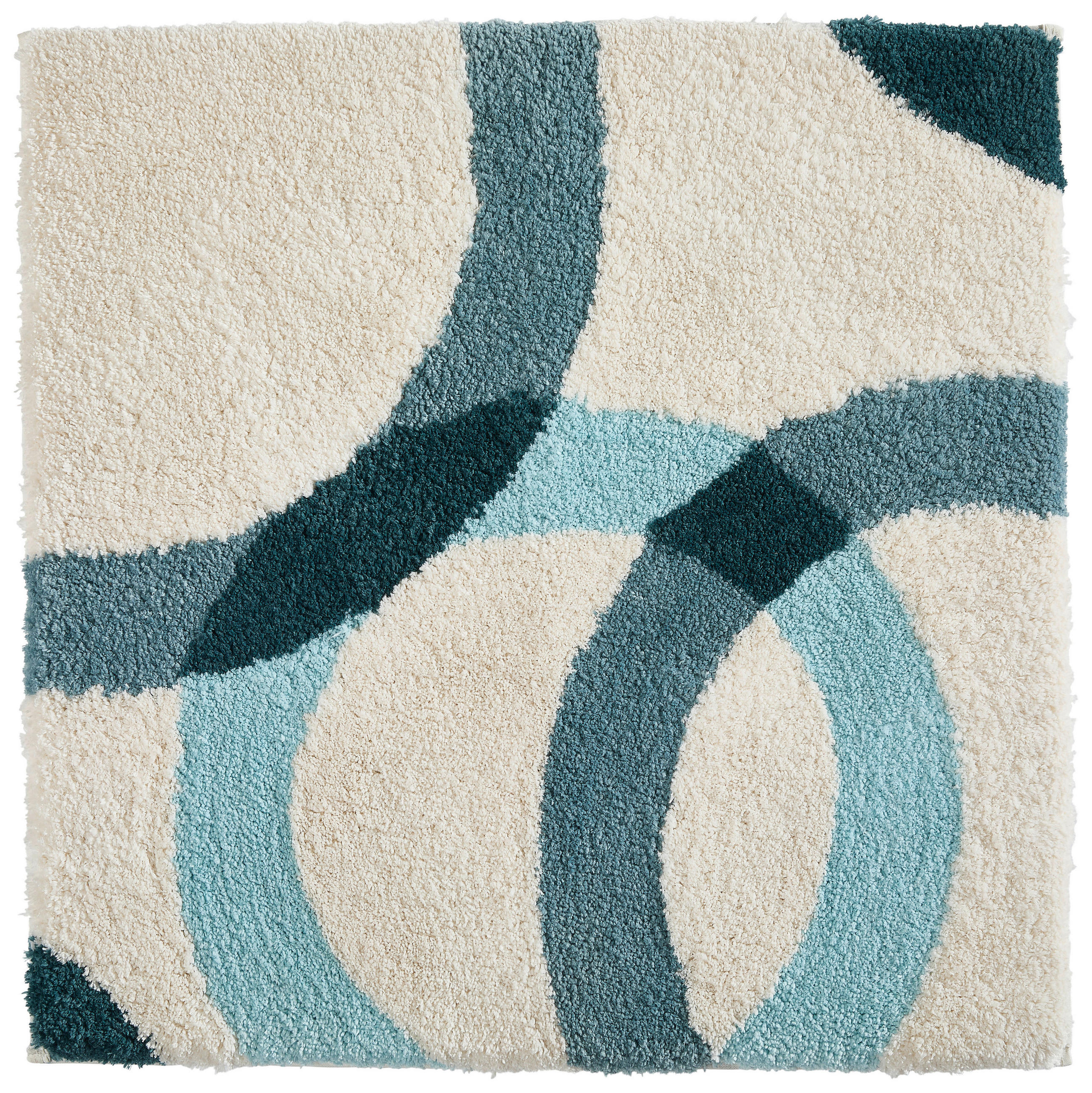 BADEMATTE Blau 60/60 cm  - Blau, Basics, Kunststoff/Textil (60/60cm) - Esposa