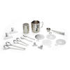 KAFFEESET 23-teilig  - Silberfarben, Design, Metall (10,5cm) - Echtwerk