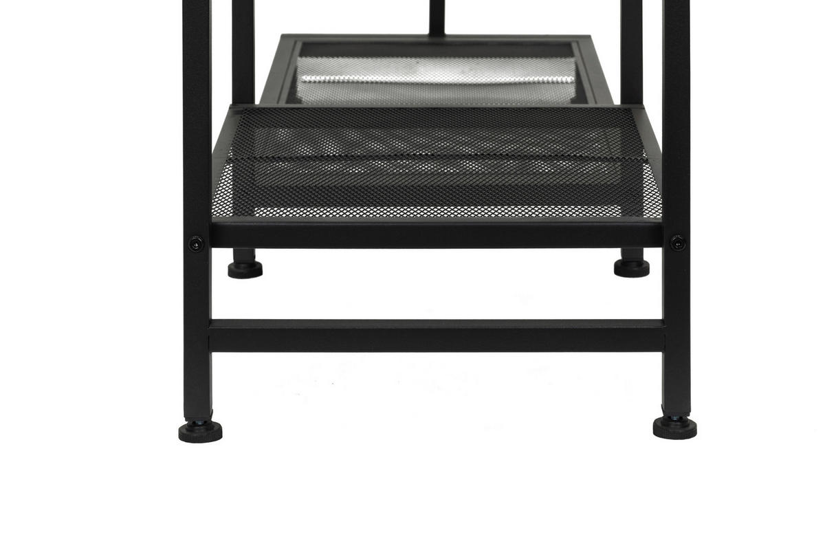 GARDEROBENSCHRANK  in 100/165/36 cm  - Schwarz, MODERN, Metall (100/165/36cm) - PBJ