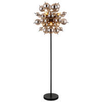 STEHLEUCHTE - Schwarz, Design, Glas/Metall (55/155cm) - Globo
